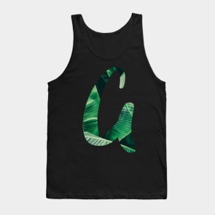 A initial cursive Tank Top